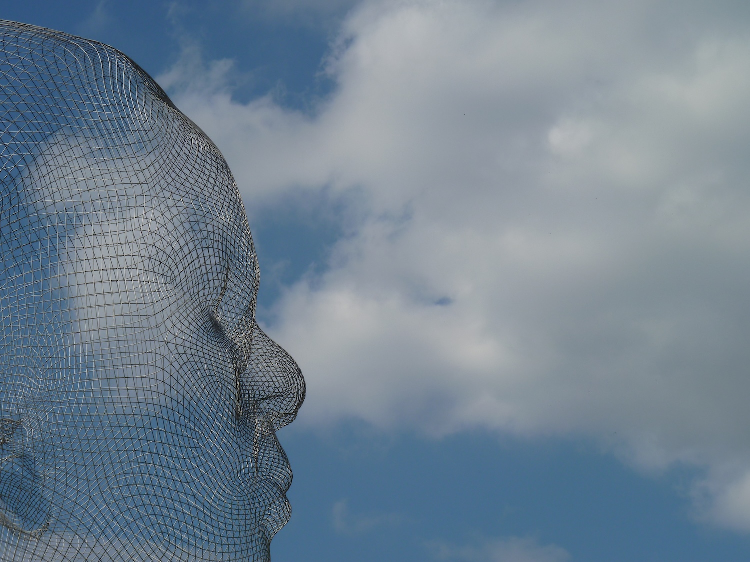 Sculpture of face - YSP